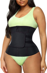 Premium Waist Trainer W/ Belt & Zipper/Faja